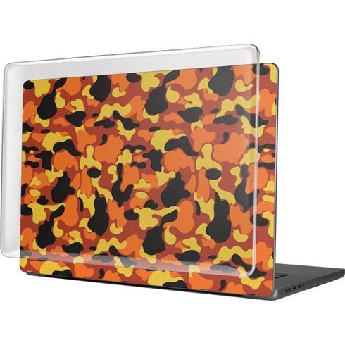 Orange Camo MacBook Pro 16in (2021-25) Case plus Skin