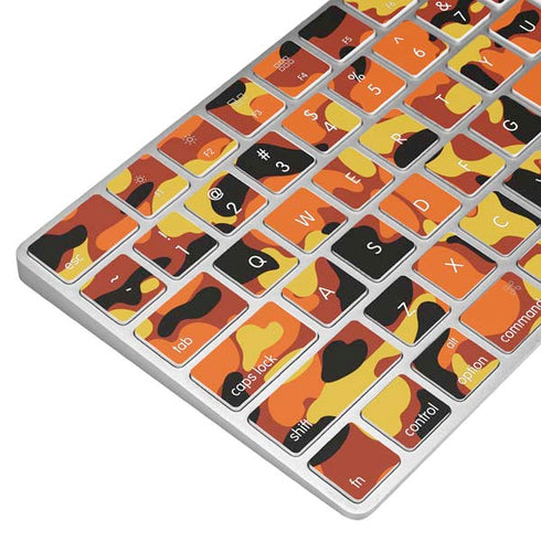 Orange Camo Magic Keyboard Skin