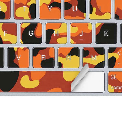 Orange Camo Magic Keyboard Skin