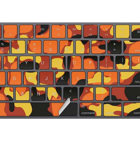 Orange Camo Magic Keyboard with Numeric Keypad Skin