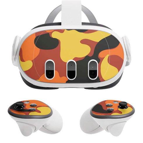 Orange Camo Meta Quest 3 Skin