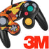 Orange Camo Nintendo GameCube Controller Skin
