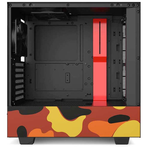 Orange Camo NZXT H510 Compact ATX Mid-Tower Case Skin