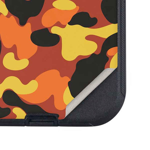 Orange Camo Otterbox Defender iPhone Skin