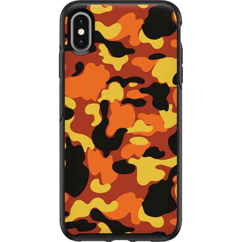 Orange Camo Otterbox Symmetry iPhone Skin