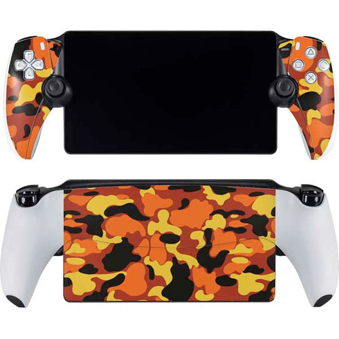 Orange Camo PlayStation Portal Remote Player Skin