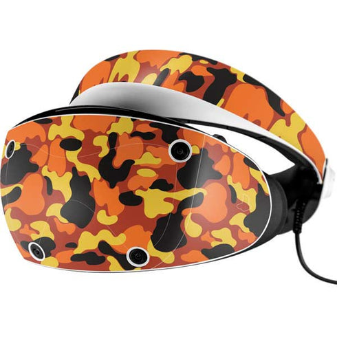 Orange Camo PlayStation VR2 Skin