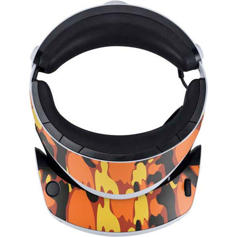 Orange Camo PlayStation VR2 Skin