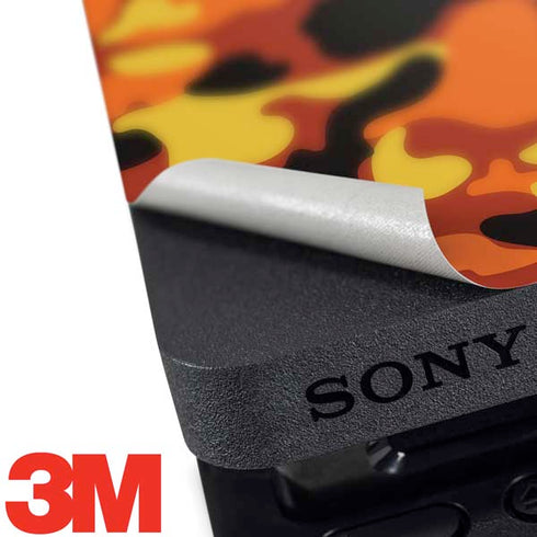 Orange Camo PS4 Slim Skin