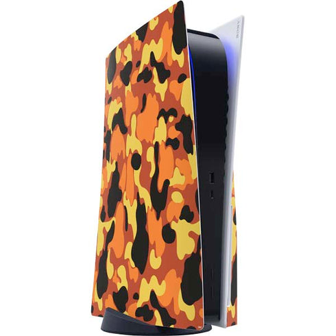 Orange Camo PS5 Console Skin