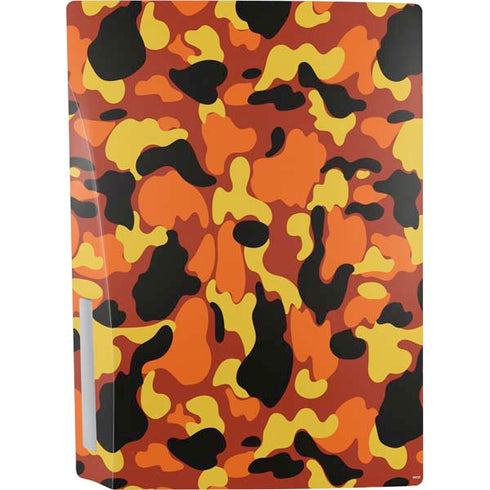 Orange Camo PS5 Console Skin