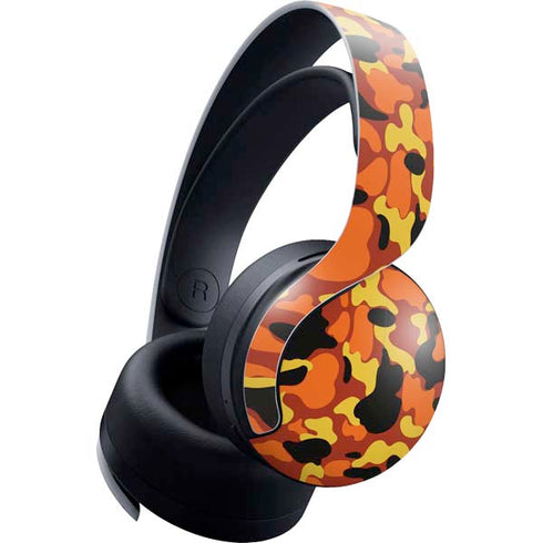 Orange Camo PULSE 3D Wireless Headset for PS5 Skin