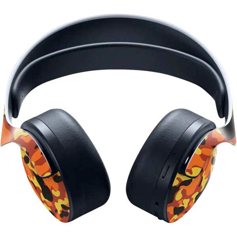 Orange Camo PULSE 3D Wireless Headset for PS5 Skin