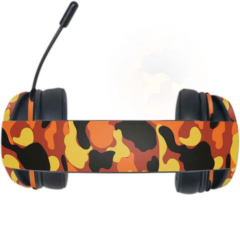 Orange Camo Razer Kraken X Skin