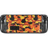 Orange Camo Steam Deck Handheld Gaming Computer Skin