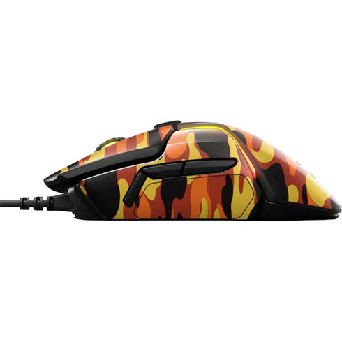 Orange Camo SteelSeries Rival 600 Gaming Mouse Skin