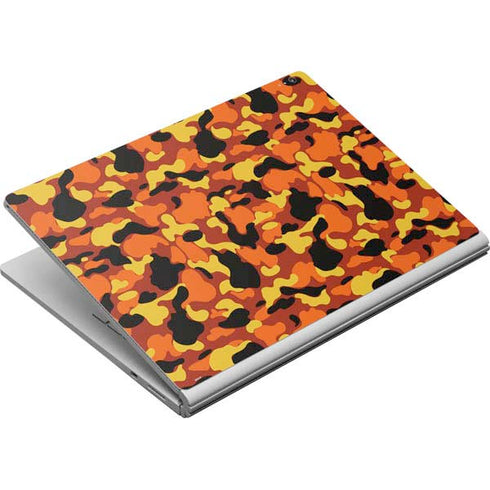 Orange Camo Surface Book Skin