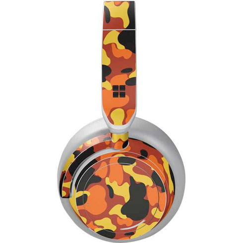 Orange Camo Surface Headphones Skin