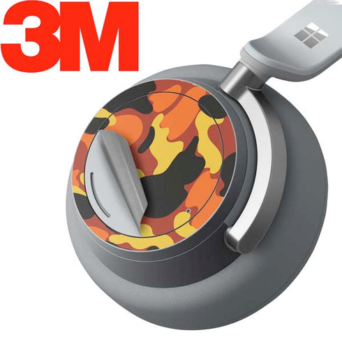 Orange Camo Surface Headphones Skin