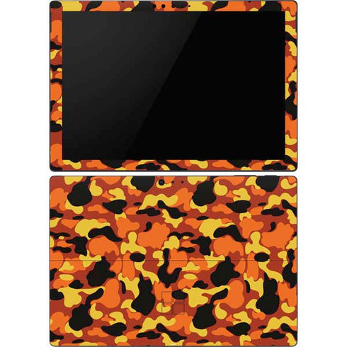 Orange Camo Surface Pro 6 Skin
