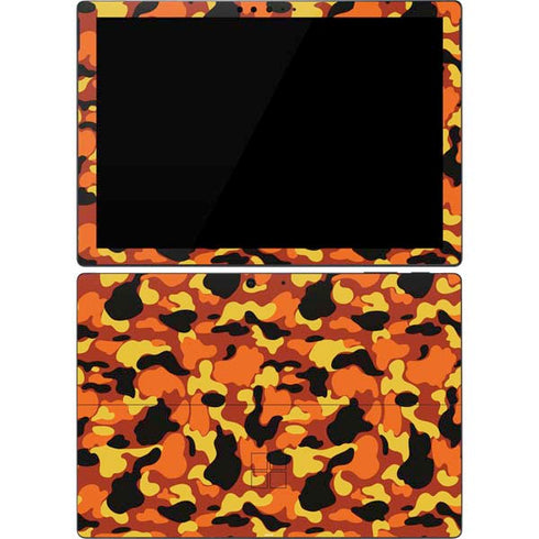 Orange Camo Surface Pro 7 Skin