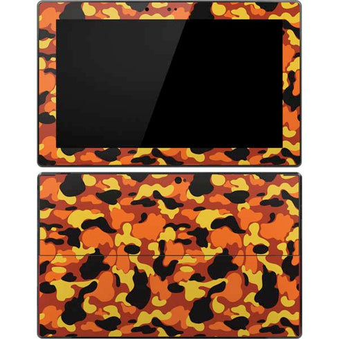 Orange Camo Surface Pro Tablet Skin