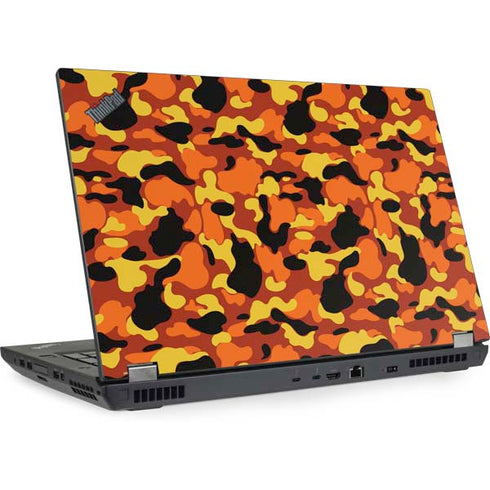 Orange Camo Lenovo ThinkPad Skin