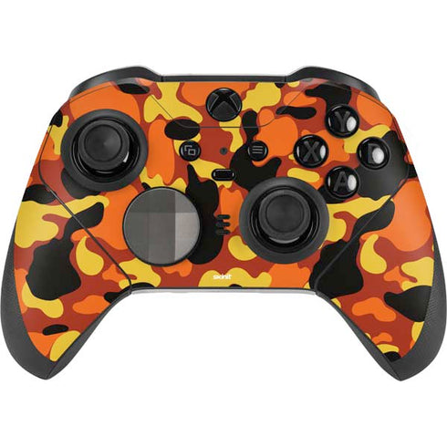 Orange Camo Xbox Elite Wireless Controller Series 2 Skin