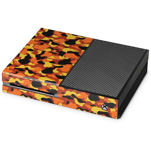 Orange Camo Xbox One Console Skin