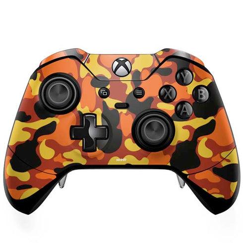Orange Camo Xbox One Elite Controller Skin