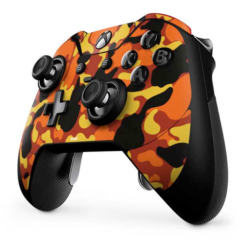 Orange Camo Xbox One Elite Controller Skin