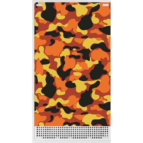 Orange Camo Xbox Series S Console Skin
