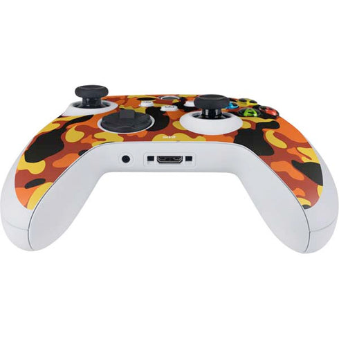 Orange Camo Xbox Series S Controller Skin