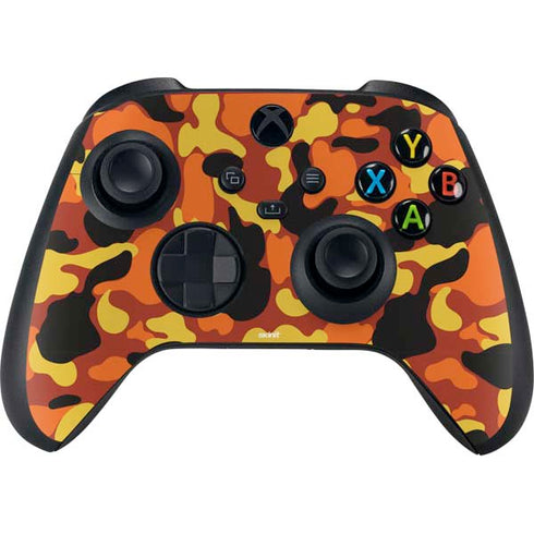 Orange Camo Xbox Series X Controller Skin