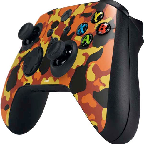 Orange Camo Xbox Series X Controller Skin