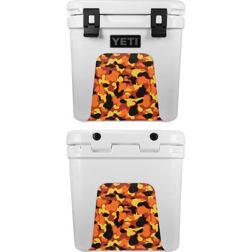 Orange Camo YETI Roadie 24 Hard Cooler Skin