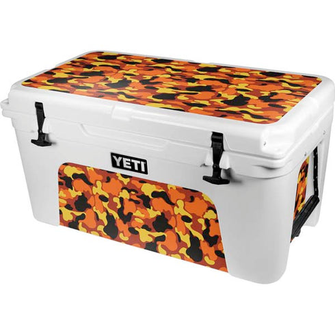 Orange Camo YETI Tundra 65 Hard Cooler Skin