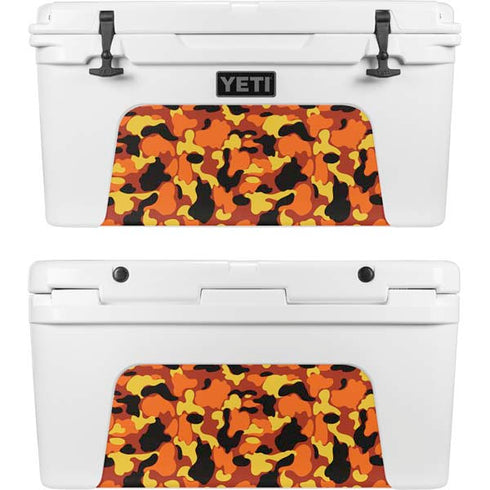 Orange Camo YETI Tundra 75 Hard Cooler Skin