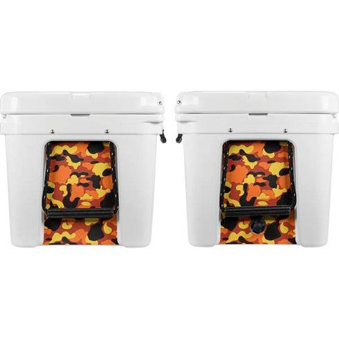Orange Camo YETI Tundra 75 Hard Cooler Skin