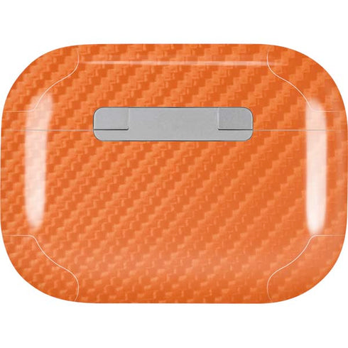 Orange Carbon Fiber Specialty Material AirPods Pro 2nd Gen Skin