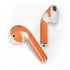 Orange Carbon Fiber Specialty Material Apple AirPods 2 Skin