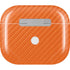 Orange Carbon Fiber Specialty Material Apple AirPods (3rd Gen 2021) Skin