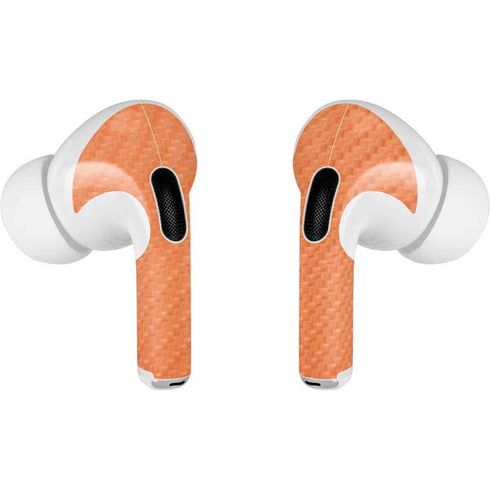 Orange Carbon Fiber Specialty Material Apple AirPods Pro Skin
