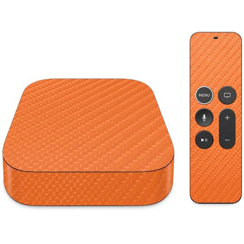 Orange Carbon Fiber Specialty Texture Material Apple TV Skin