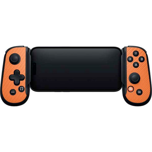 Orange Carbon Fiber Specialty Material Backbone One for iPhone Game Controller Skin