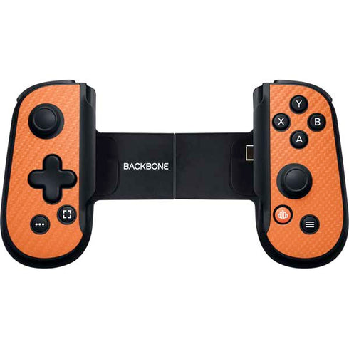 Orange Carbon Fiber Specialty Material Backbone One for iPhone Game Controller Skin