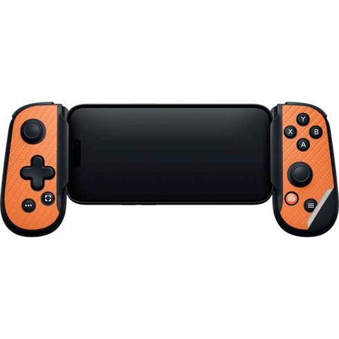 Orange Carbon Fiber Specialty Material Backbone One for iPhone Game Controller Skin