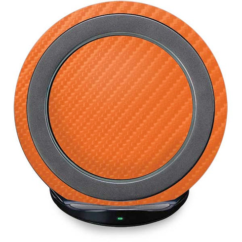 Orange Carbon Fiber Specialty Material Fast Charge Wireless Charging Stand Skin