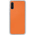 Orange Carbon Fiber Specialty Material Galaxy A10e Clear Case
