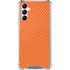 Orange Carbon Fiber Specialty Material Galaxy A14 5G Clear Case